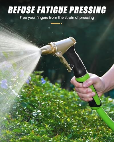 Heavy Duty Metal Garden Hose Nozzle, High Pressure with Adjustable Spray Patterns, for Watering Plants, Car Washing, Pet Showering (2 pcs) - Image 5