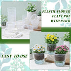 Self Watering Plant Pots, 3.5'', Transparent, 36 Pcs - Image 5