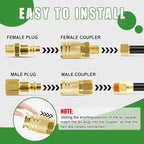 45Pcs 1/4" Air Hose Fittings Coupler & Plug Air Compressor Kit - Image 5