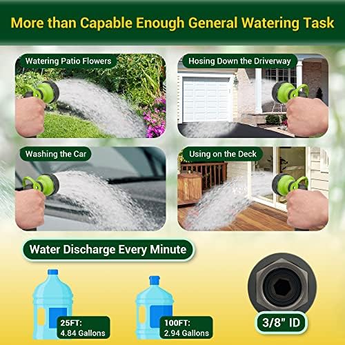 Garden Hose - Water Hose 50 FT with Swivel Handle, Flexible, Heavy Duty, No Kink, Lightweight Metal Hose for Outdoor, Yard, 304 Stainless Steel - Image 6