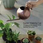 Aramox Watering Can, Stainless Steel Long Spout Watering Can 1L Bronze, No Leak Ergonomic Handle Smooth Edge, for Indoor Houseplants Outdoor Garden Flowers Potted Plants (Bronze) - Image 5