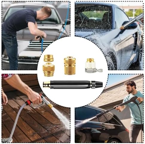 High Pressure Washer Nozzle Power Water Hose Sprayer - Image 4