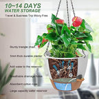 12 Inch Self Watering Hanging Planters for Indoor Outdoor Plants, 1 Pack - Image 2