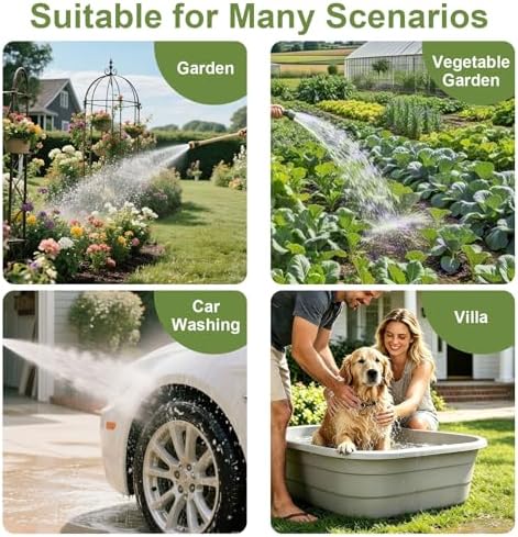 304 Stainless Steel Outdoor Vertical Garden Water Column, Freestanding Hose Stand with Faucet, Outside Standing Water Tap Yard Hydrant for Irrigation Washing(Wide Height: 86cm/33.9in) - Image 5