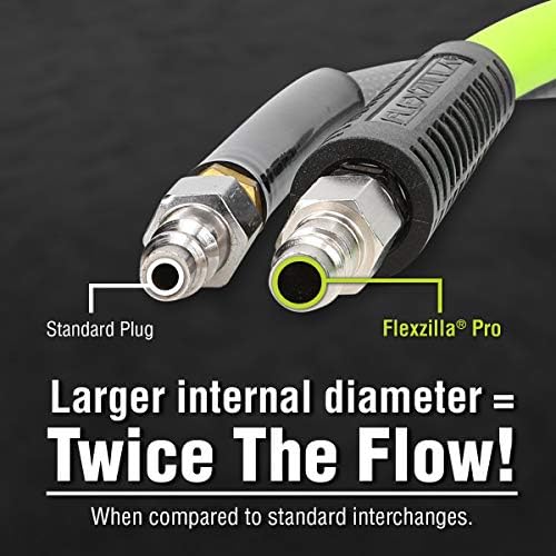 Flexzilla Pro High Flow Coupler & Plug Kit, 1/4" NPT, 14-Piece - A53458FZ - Image 3
