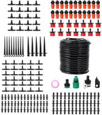 Automatic Garden Drip Irrigation Kit for Outdoor Plants, 15m DIY Micro Drip Watering System with Emitters and Tubing for Lawn and Greenhouse Irrigation by Unknown
