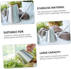 400ml Stainless Steel Watering Can for Houseplants and Flowers - Image 5