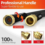 SPECILITE Garden Water Hose 200 ft x 5/8", Heavy Duty & Kink-less, Black - Image 6