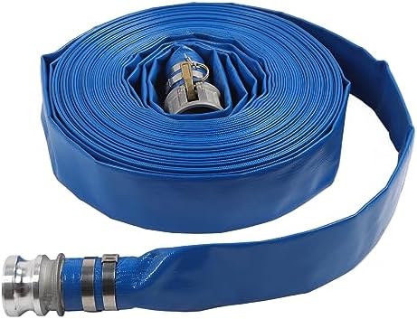 Lay Flat Hose PVC 51Mm 6Bar Durable High Pressure Pump Drain Hose for Pool Drain 30M - Image 6