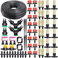 Greenhouse Brass Drip Irrigation Watering Kit System 1/4''Automatic Garden Self Water Flower Lawn Adjustable Dripper Atomizer by Unknown