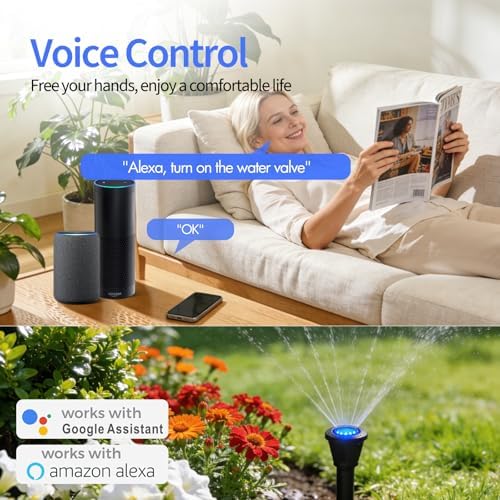 WiFi Smart Water Valve, APP Remote Control, DN25 Ball Brass Water Valve, Compatible With Alexa, Google and Application Program iOS/Android, Only Supports 2.4 GHz WiFi (1") - Image 6