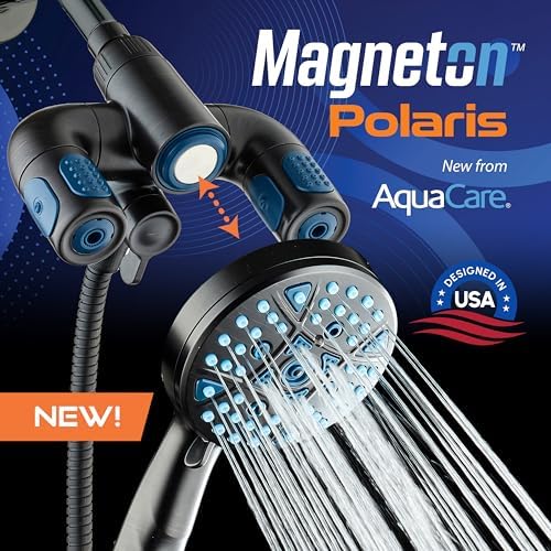 AquaCare Polaris 208-mode High Pressure Shower Head Combo with Hydro Arms - Image 2