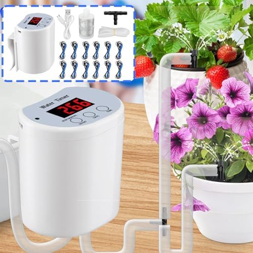 Automatic Houseplants Plant Waterer - Auto Drip Irrigation Kit, Indoor Outdoor Watering System | Easy Plant Care Solution for Balcony, Garden, Yard, Patio, Greenhouse | Intelligent Power-Off Protecti - Image 6