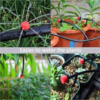 Drip Irrigation Emitters 600pcs 1/4 Inch Adjustable Drip Irrigation Sprinklers Anti-Clogging 4/7mm Emitter Drippers - Image 5