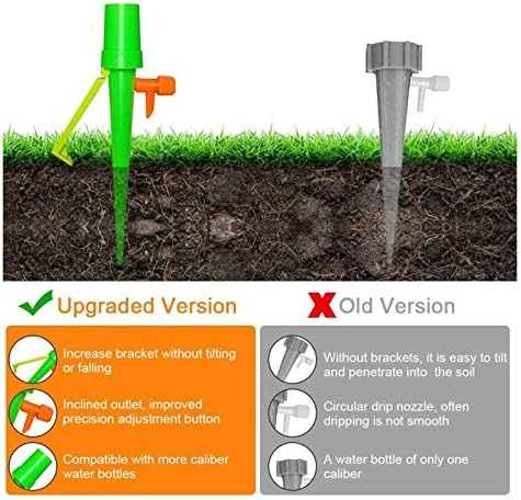 Garden Lawn Sprinkler Irrigation System 5 PCS Garden Potted Plants and Flowers Automatic Watering Device Irrigation Dripper Plastic Adjustable Nozzle with Bracket (Color : 15mm) - Image 3