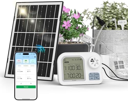 Raddy WS-74 Solar Drip Irrigation Kit, Smart App Control System by Raddy