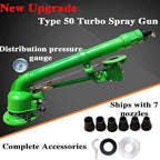 Impact Sprinkler, Heavy Duty Metal Pulse Sprinkler with Nozzle, 360° Large Area Rotation Irrigation, Suitable for Orchards, Farmland Irrigation, Lawn Greening - Image 2
