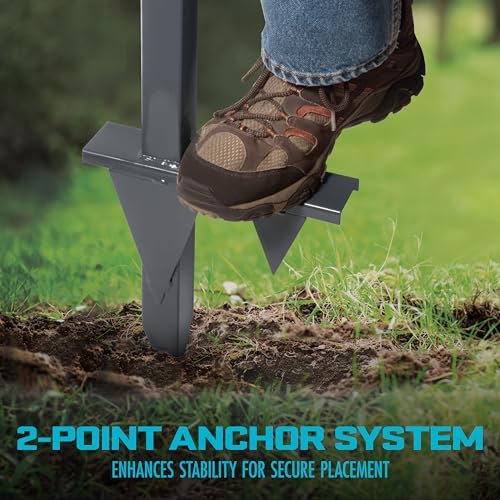 Aqua Joe SJ-SHSBB3LIH Garden Hose Stand with Brass Faucet and 3 ft Lead in Hose, Gray - Image 4