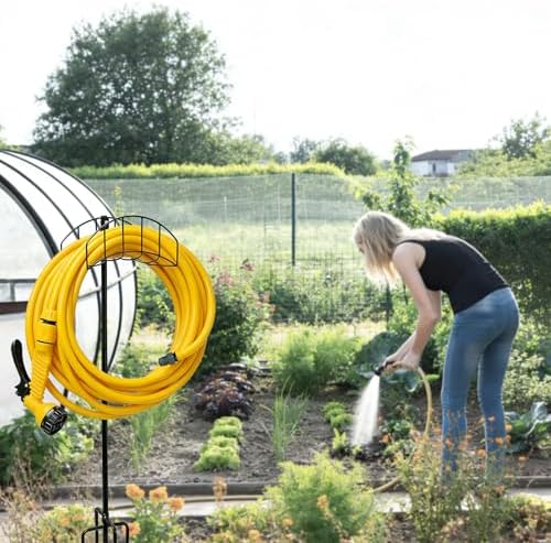 2-Pack Freestanding Garden Hose Holder with Upgraded 5-Prong Base - Image 7