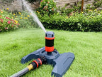 Eden 94123 4-Pattern Adjustable Mobile Rotary Gear Drive Sprinkler W/Quick Connect Starter Set, 360 Degree Coverage - Image 3