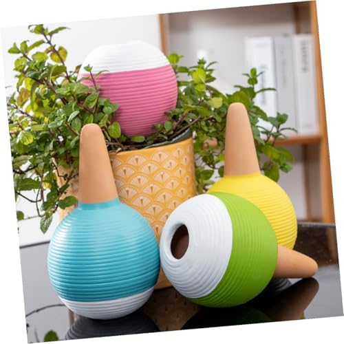LABRIMP 4pcs Red Soil Globe Plant Watering Spikes for Garden Pots - Image 7