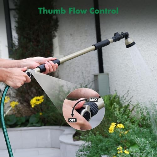 RESTMO Extra Long All Metal Telescoping Watering Wand, 40-70” Garden Wand - Image 5