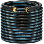 75FT 5/8" Heavy Duty Garden Hose, NON-EXPANDABLE Flexible Water Hose, No Kink by PUUKU