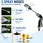 Power Blast Plus Pressure Washer, Jet Hose Nozzle High Pressure with Soap Dispenser, 3 Spray Modes 360° Rotating Pressure Washer Nozzle - Image 2