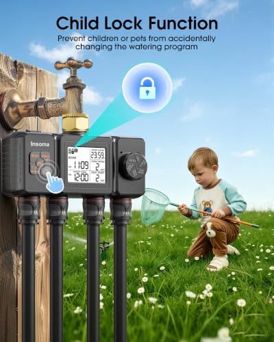 Insoma Water Timer, 4 Independent Zones Hose Timer for Garden Faucet - Image 5