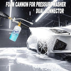 Selkie Foam Cannon with Pressure Washer Gun and Dual Connector, 3-in-1 Car Foam Cannon Kits with 1/4 Inch Quick Connector, 7 Pressure Washer Nozzle Tips, Dual-Connector Accessory - Image 3