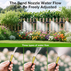 Raised Bed Irrigation Set with 1/4 Inch Tubing, Flexible Nozzle Tubes and Fittings for Home Yard Watering Layouts Drip Watering Set Irrigation Hose Garden Mist Adjustable Nozzle Fast Fit Tubing - Image 7