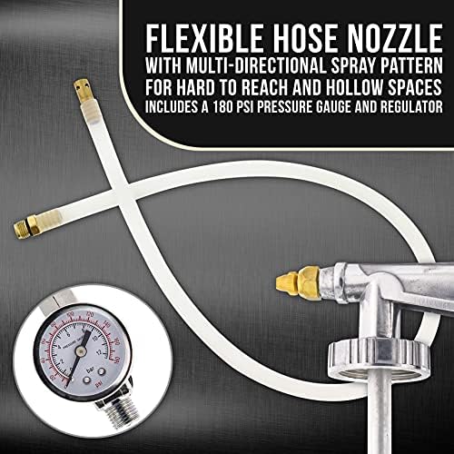 TCP Global Air Undercoating Spray Gun with Gauge, Includes 22" Long Wand - Image 4
