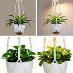 2 Pack Self Watering Hanging Planters with Grow Light for Indoor Plants - Image 5
