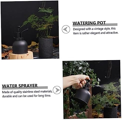 304 Stainless Steel Mini Garden Watering Can Vintage Style Plant Mister Spray Bottle for Indoor Plants Matte Finish Compact Design for Home Gardening - Image 7