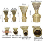 Hose Fittings 1 Pc Ornamental Adjustable Brass Fan Shaped Fountain Nozzles 1/2" 3/4" 1" 2" Duckbill Column Garden Landscape Sprinkler (Color : 1 inch) - Image 3