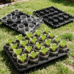 homenote 5 Pack 20 Cell Seed Starter Trays with 100 Clear 3 Inch Plant Pots - Image 5
