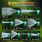 RESTMO Water Hose Nozzle Heavy Duty, Adjustable Garden Sprayer for Outdoor - Image 4