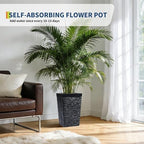 Tall Outdoor Planters Set of 2, 16" Planters for Outdoor Plants - Image 5