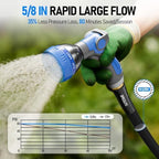 SPECILITE Retractable Garden Hose Reel with 5/8" 100ft Hot/Cold Pipe, Black - Image 5
