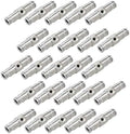 25pcs Nickel Plated Brass Push to Connect Fitting For High Pressure Misting System, Misting Coupling Slip Lock (One Hole), 1/4" Tube OD, Straight Union by Legines