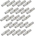 25pcs Nickel Plated Brass Push to Connect Fitting For High Pressure Misting System, Misting Coupling Slip Lock (One Hole), 1/4" Tube OD, Straight Union by Legines