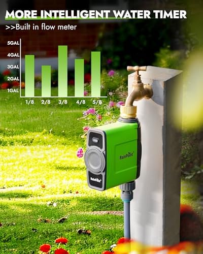 RAINPOINT WiFi Water Timer for Garden Hose, Brass Inlet WiFi Sprinkler Controller, Smart Hose Timer Valve with Ethernet Gateway, Rain Delay for Garden/Lawn (Support WiFi & Ethernet Connection) - Image 6