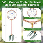 34" Ornamental Sprinkler, 360° Rotating, Frog - Image 2