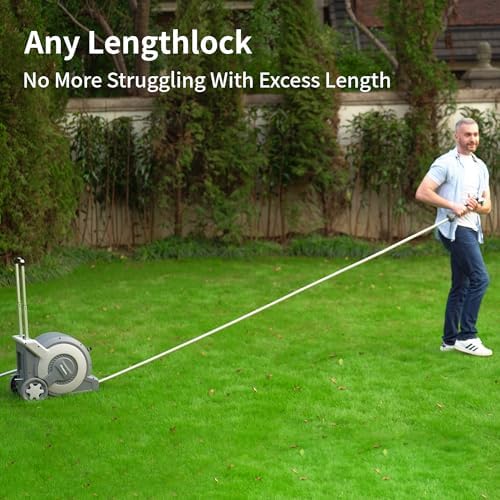 Portable Trolley Cart Retractable Garden Hose Reel 1/2"x 100FT - Image 3