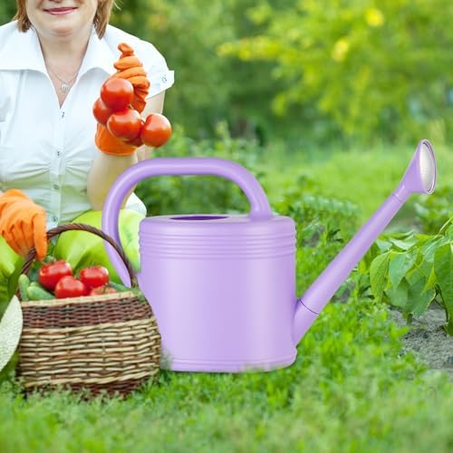 2 Gallon Watering Can for Indoor Plants, Garden Watering Cans for Outdoor Plant House Flower, Modern Plant Watering Can Large Long Spout with Sprinkler Head - Image 6