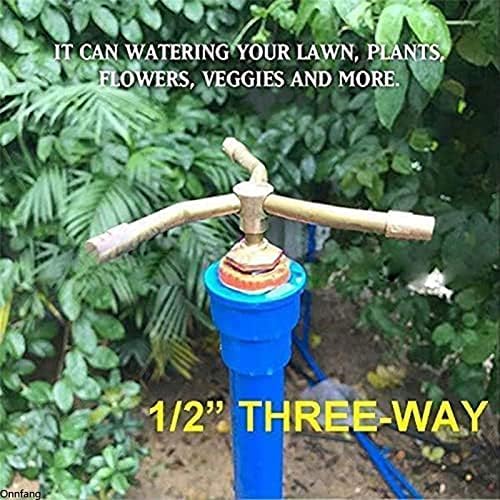 Garden Hose Sprinkler 2/3/4 Arm Automatic Rotary Sprayer 360 Degree Rotation Brass Lawn Irrigation Sprinkler Heads Garden Accessories Watering Nozzle (Color : C) - Image 6