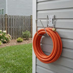 JBscoop Garden Hose Holder, Stainless Steel Wall Mount for Water Hose & Extension Cords, Heavy Duty & Rust Proof - Image 2