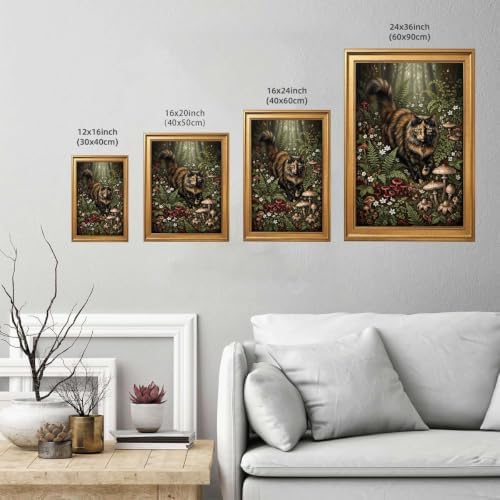 Gold Vintage Framed Still Life Wall Art, Moody Botanical Print - Image 3