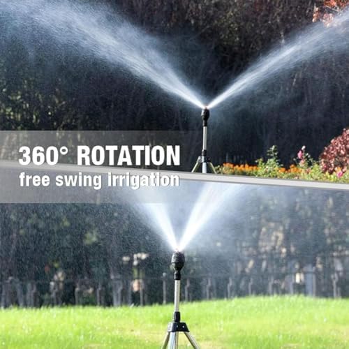 Rotating Tripod Sprinkler, Rotating Tripod Sprinkler 360, 360 Degree Rotating Tripod Sprinkler Large Coverage, Rotating Tripod Sprinkler for Lawn Garden Yard - Image 4