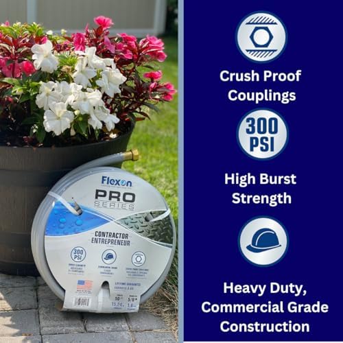 Flexon CG5860 Contractor Grade Garden Hose, 5/8-inch x 60-feet - Image 4